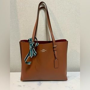 Coach 1671 Mollie Tote Red/ Redwood Double face